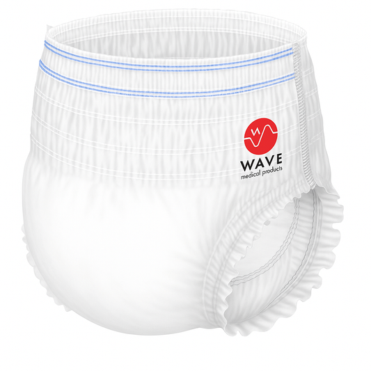 Wave Ultra Absorbent Incontinence Underwear for Adults | Disposable Pull-Ups – Pack of 20